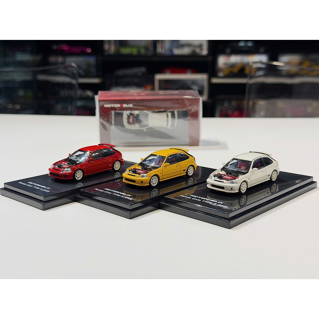 XE MÔ HÌNH HONDA CIVIC TYPE R EK9,TỶ LỆ 1/64 MOTORHELIX
