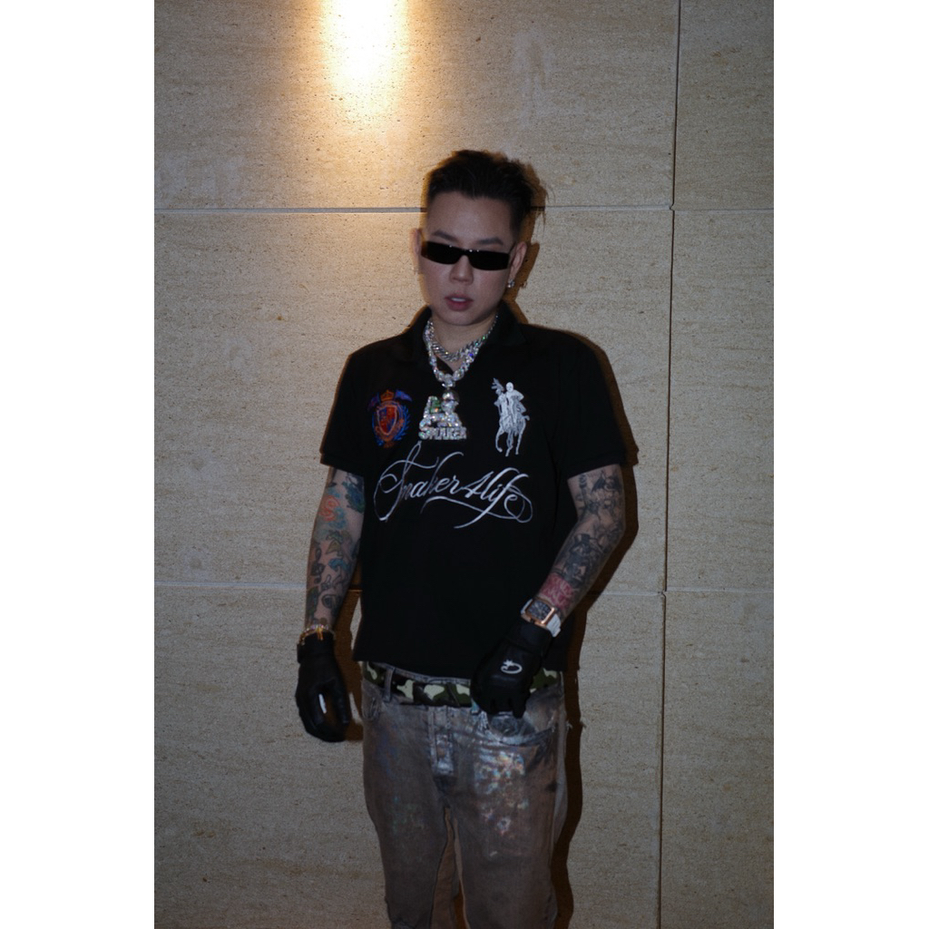 [SMAKER] [SMAKER] Áo Polo cotton gai nam nữ Unisex form  boxy, local brand chính hãng- $M 4 LIFE POL