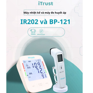 Combo Chăm Sóc Sức Khỏe ITRSUT IR202 +ITRSUT BP121 – Nhiệt Kế Hồng Ngoại & Máy Đo Huyết Áp Điện Tử