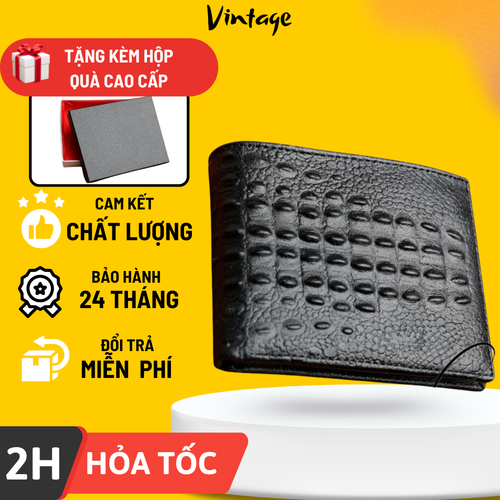Ví da nam dập vân nổi cao cấp, Ví nam cầm tay thanh lịch thời trang cho mọi phong cách -Tặng kèm hộp