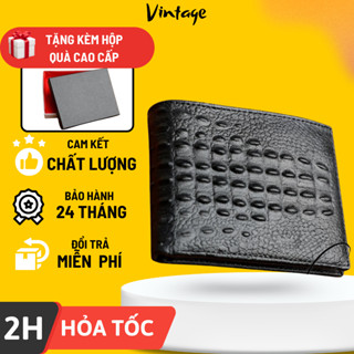 Ví da nam dập vân nổi cao cấp, Ví nam cầm tay thanh lịch thời trang cho mọi phong cách -Tặng kèm hộp