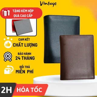 Ví da nam cao cấp, ví nam cầm tay gấp gọn nhiều ngăn đựng - Tặng kèm hộp sang trọng- DUNGBO