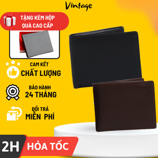 Ví nam da bò cao cấp, Bóp nam nhỏ gọn tiện lợi  -  Tặng kèm hộp làm quà tặng - TRONBO