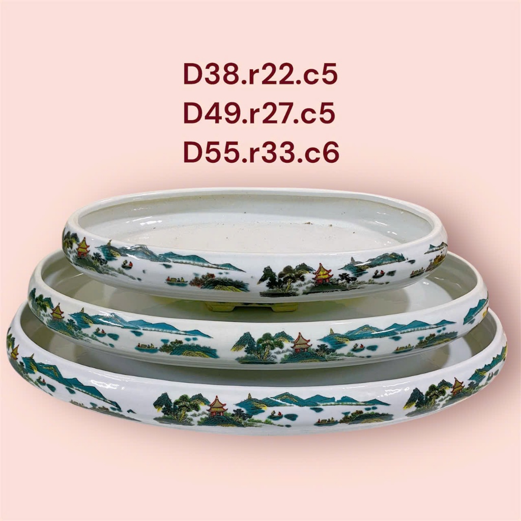 Chậu gốm sứ Tàu trồng cây cảnh bonsai