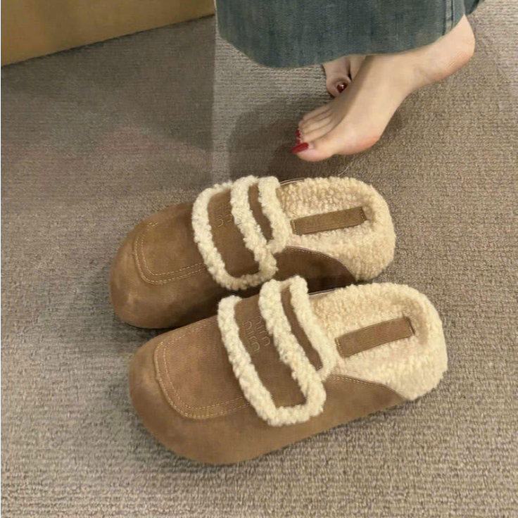 Sục lông miu Cao Cấp đế cao trẻ trung tôn dáng B58 dép sục lót lông sục lông đẹp