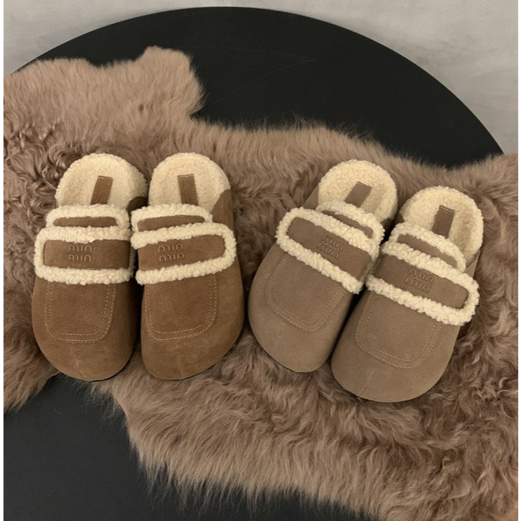 Giày Sục Lông Miu Cao Cấp [LOẠI 1] Mẫu Mới Đế Cao 4cm Trẻ Trung Tôn Dáng - B58 dép nữ, sục nữ ,dép l