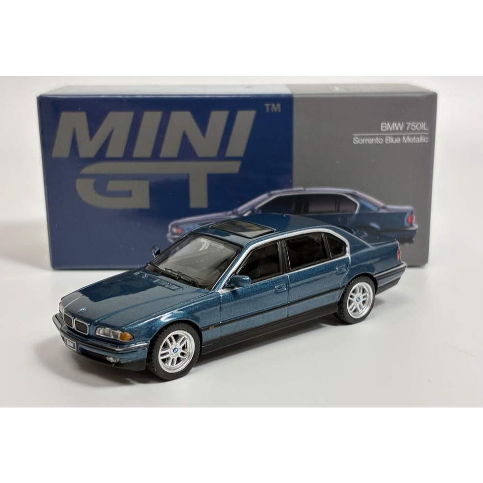 Xe mô hình MINI GT BMW 750iL Sorrento Blue Metallic 1/64 mô hình xe BMW sưu tầm trưng bày  Mẫu 2