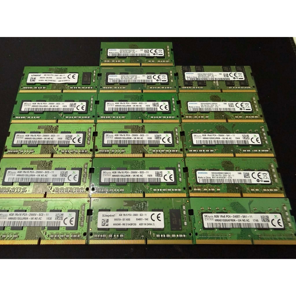 Ram laptop 4GB/8GB/16GB Samsung/SKHynix/Kingston bus 2400/2666