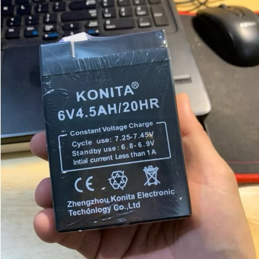 [PIN Mới 100%] PIN/Ắc Quy Điện 6V 4.5Ah Dành Cho Xe Điện, Ô Tô Trẻ Em