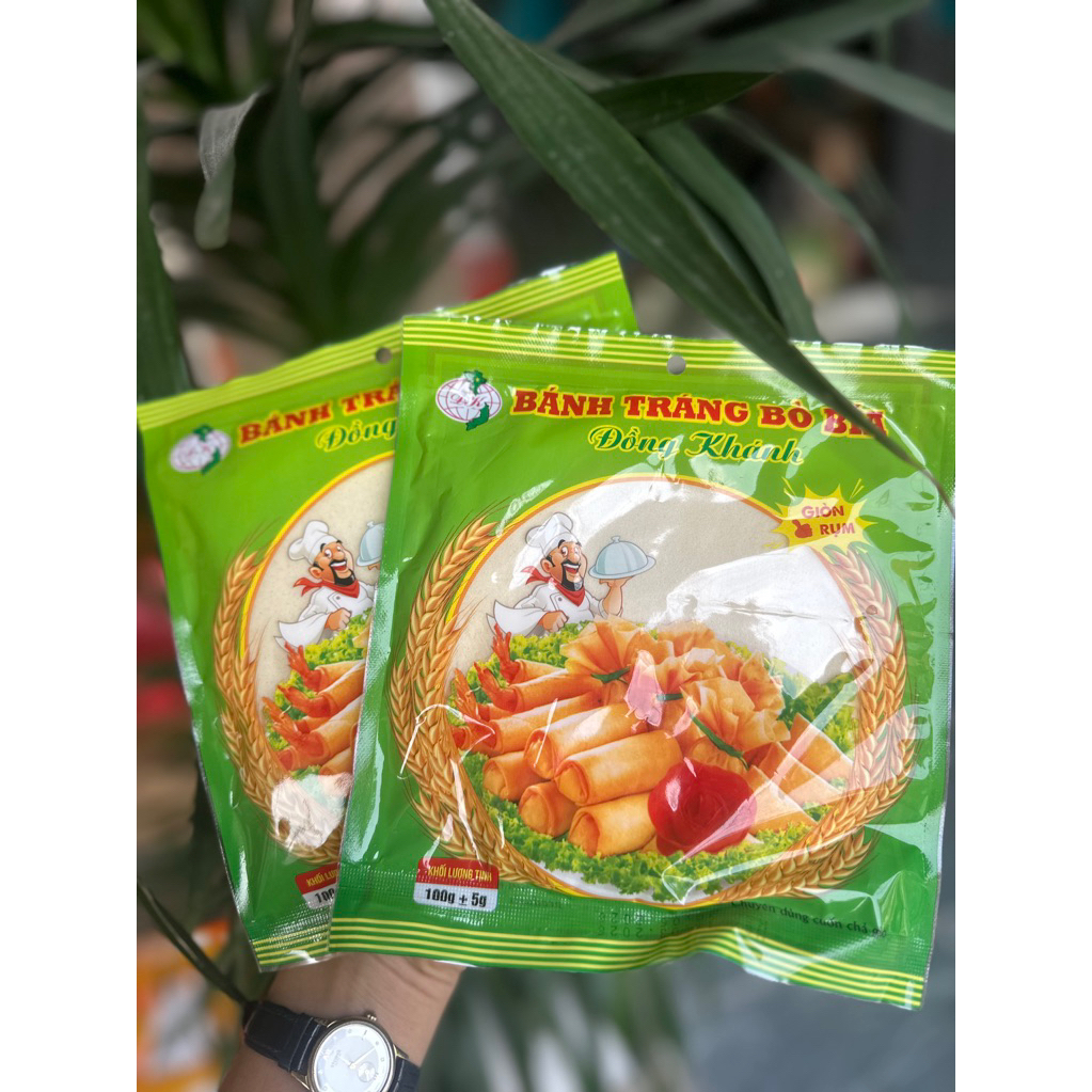 Loại 1 - 10 Gói Bánh Tráng Bò Bía Đậu xanh SP,Quấn Nem Trả Giò
