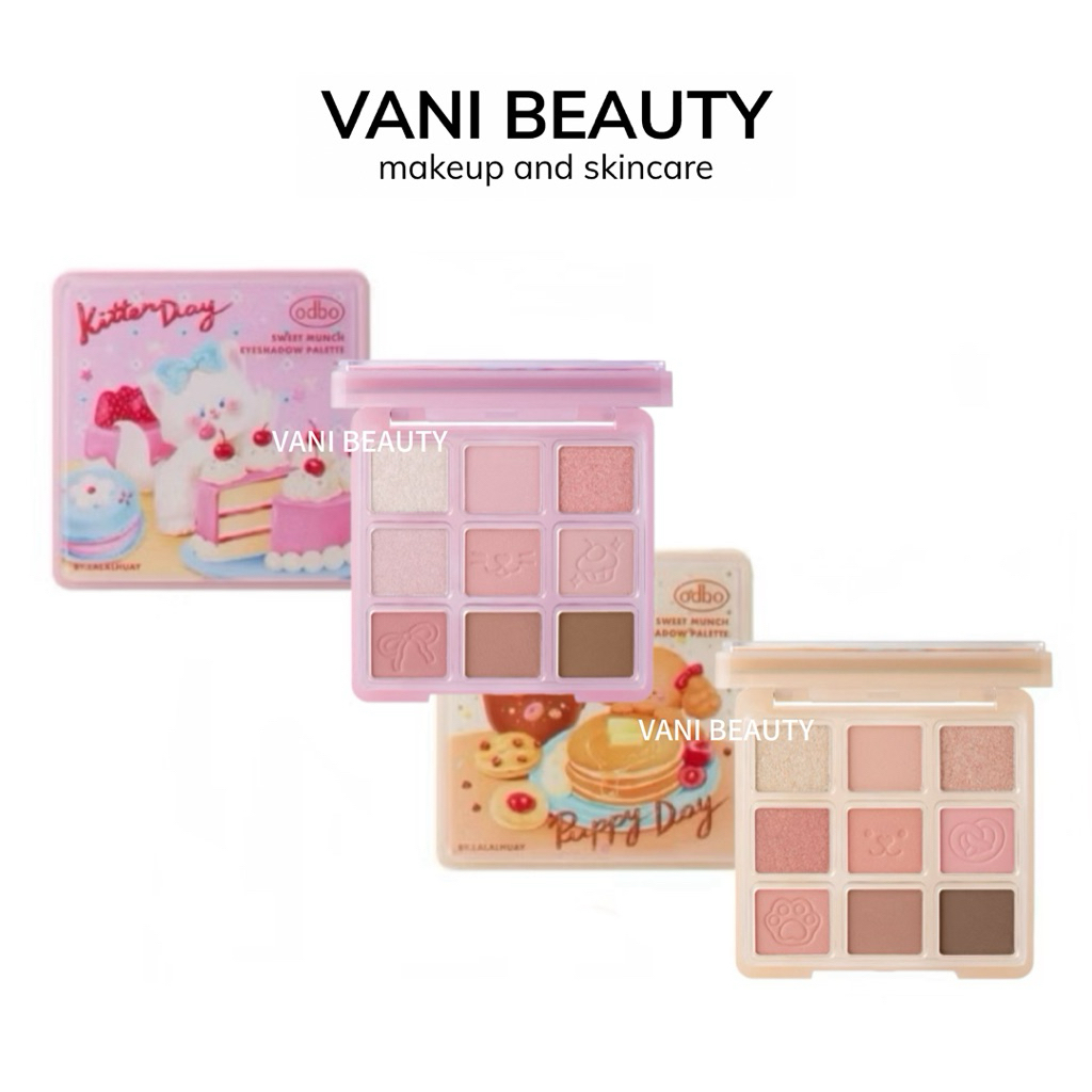 Bảng phấn mắt Odbo 9 ô Odbo Kitten Day & Puppy Day Sweet Munch Eyeshadow Palette 9g