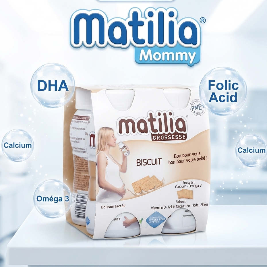 Sữa Bầu Matilia Vị Bích Quy - 1 lốc