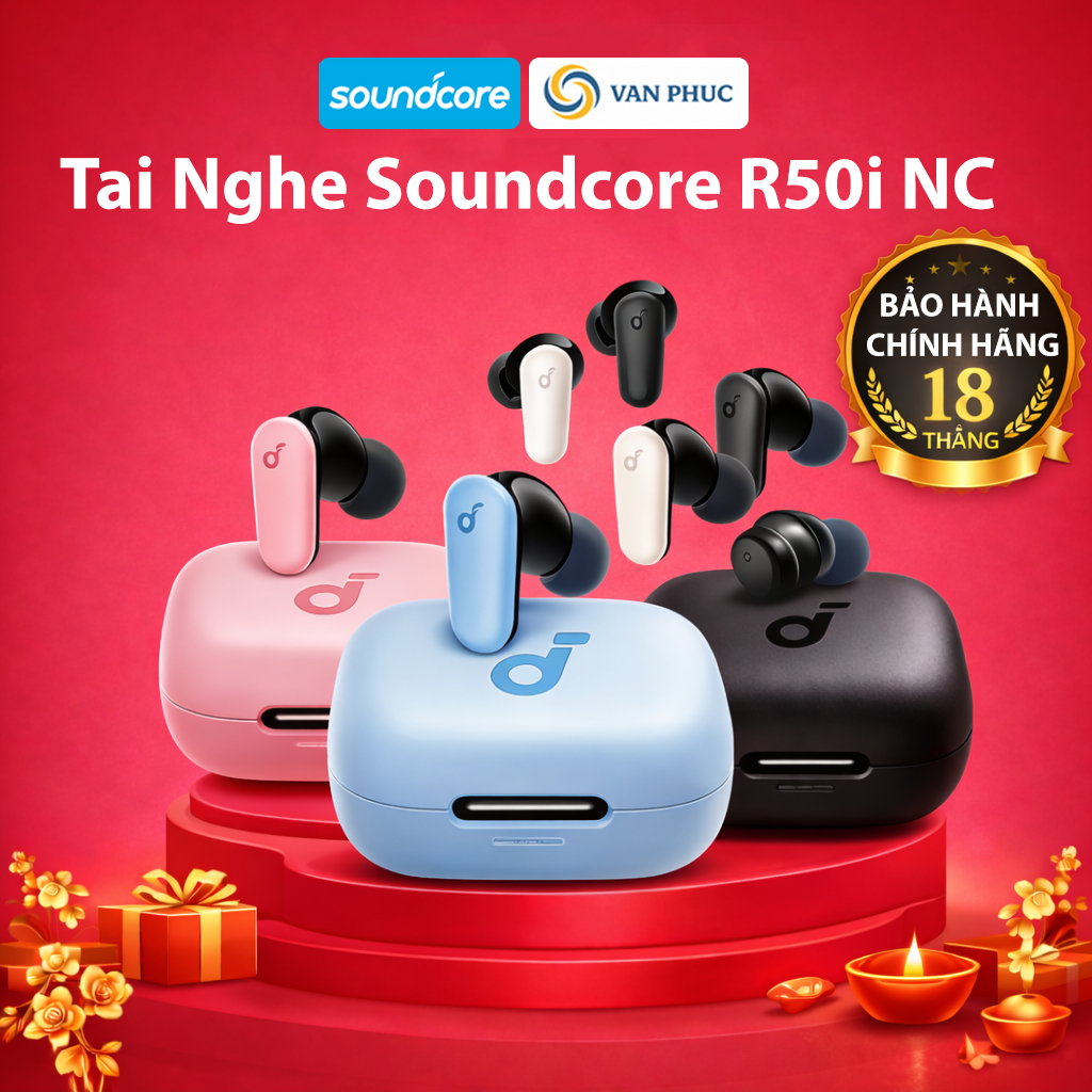 Tai nghe không dây Bluetooth True Wireless soundcore R50i NC A3959 - Bảo hành 18 tháng