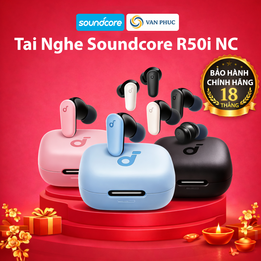 Tai nghe không dây Bluetooth True Wireless soundcore R50i NC A3959 - Bảo hành 18 tháng