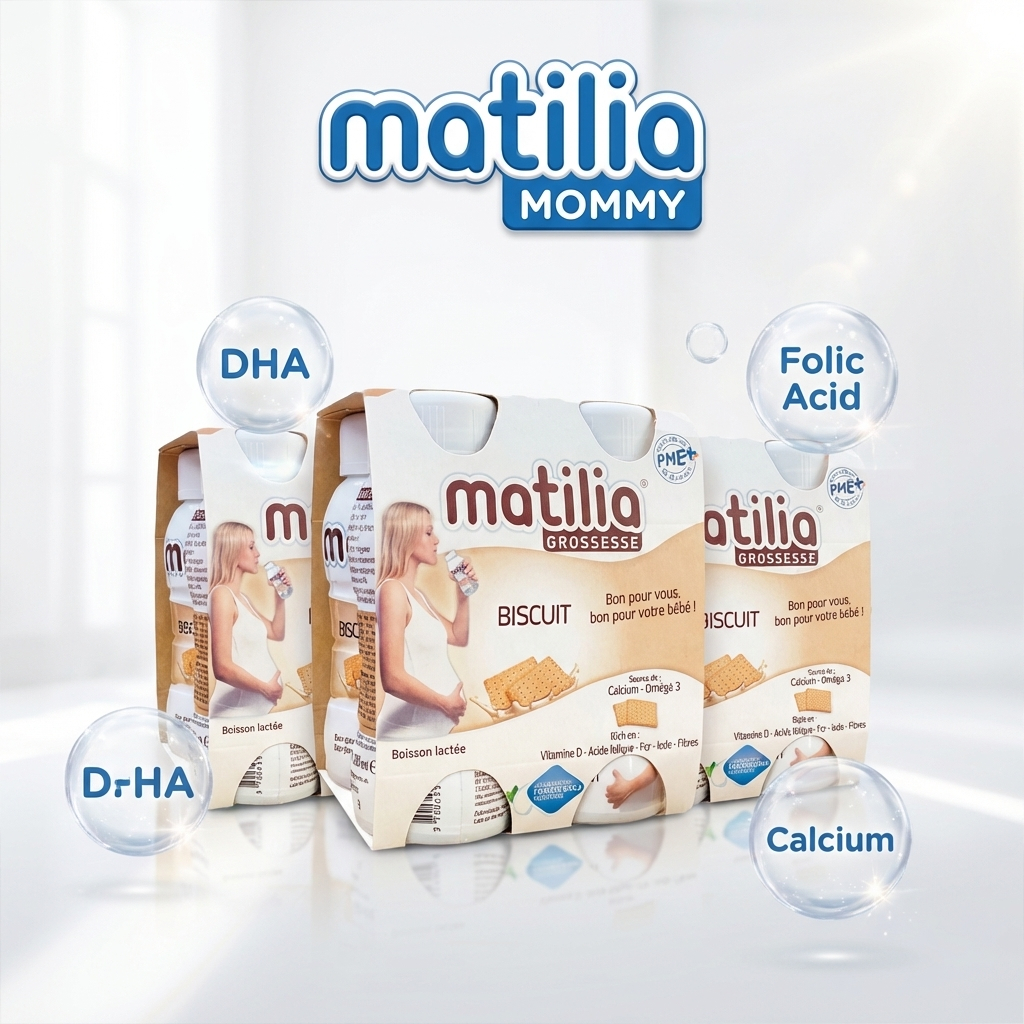 Sữa Bầu Matilia Mommy Vị Bích Quy set 3 lốc