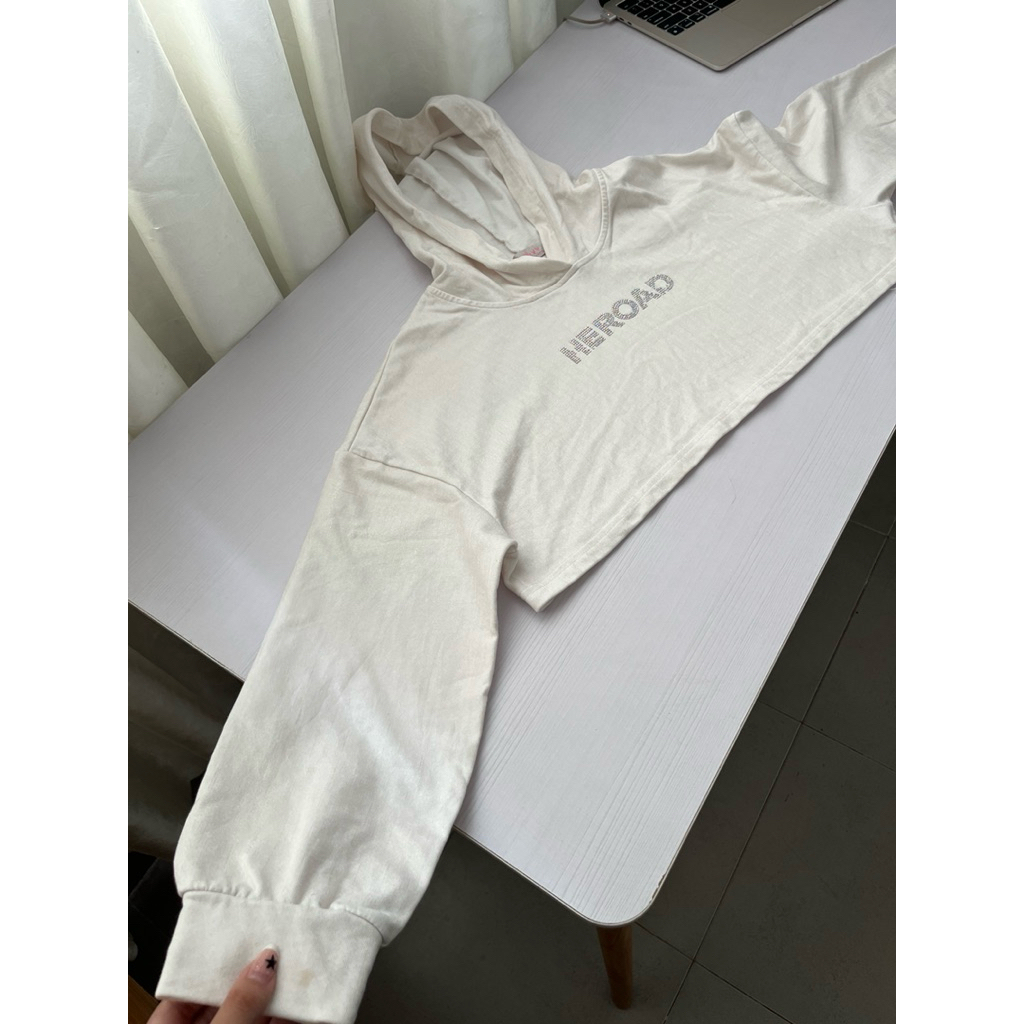 hoodie croptop vải blink blink