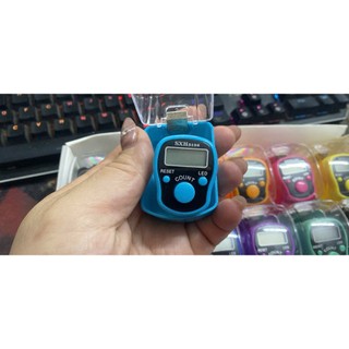 Máy đếm niệm phật - máy bấm nhịp xỏ ngón mini có đèn led