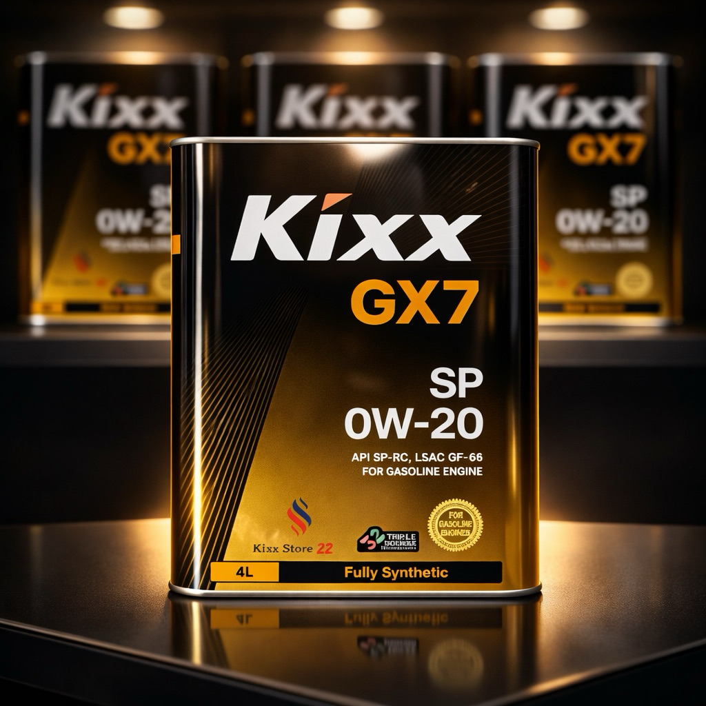 Kixx GX7 SP 0W20 (Can Thiếc 4L) Fully Synthetic - Dầu Động Cơ Xăng Cao Cấp 100% Gốc Tổng Hợp