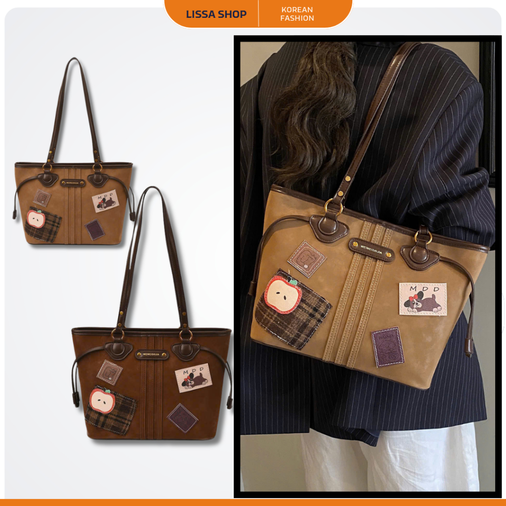 [CHÍNH HÃNG] Túi tote B-SEOUL chất liệu da lộn cao cấp mới nhất 2026