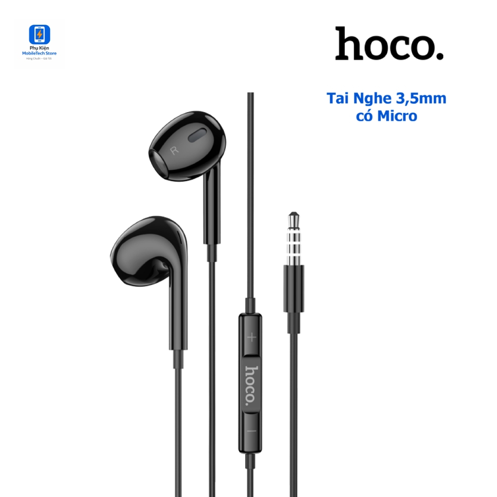 Tai Nghe Dây 3.5mm Có Míc – Tai Nghe Nhét Tai, Đàm Thoại Rõ Cho Điện Thoại, Máy Tính Hoco M101 Max