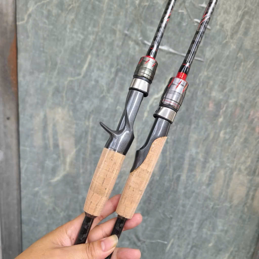 Cần Câu Lure Carbon Hi Power Thế Hệ II Xoắn X Toàn Thân – 1m8 2m1 2m4 – M – Cần Đứng & Ngang – Slide