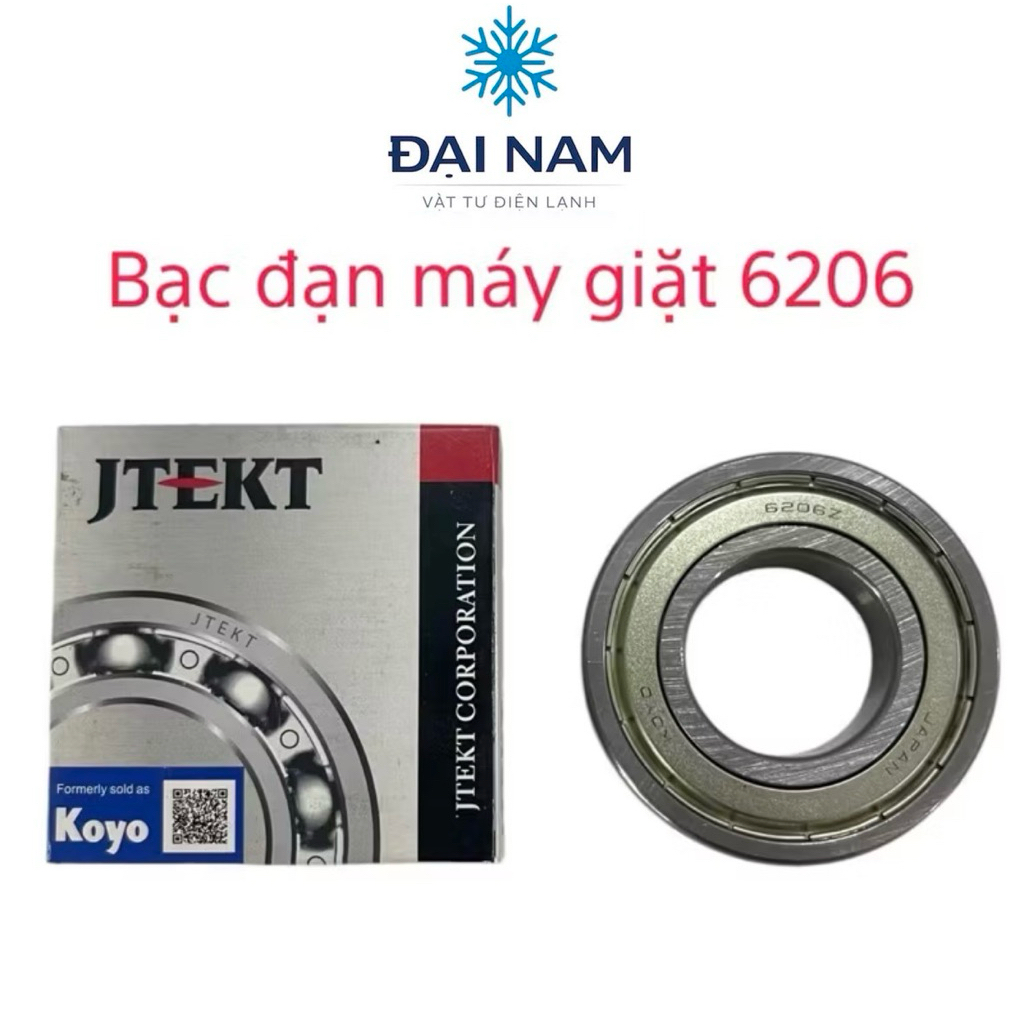 Bi máy giặt cửa ngang 6206 - Bạc đạn máy giặt cửa ngang 6206
