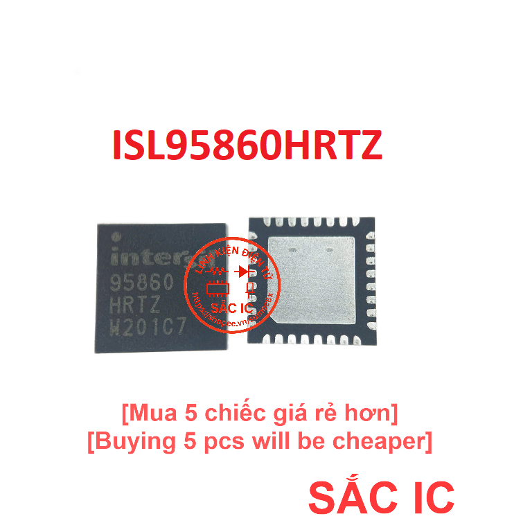 [I57] ISL95860HRTZ 95860HRTZ 95860 ic nguồn trên bo mạch - Mới nguyên bản - Original NEW