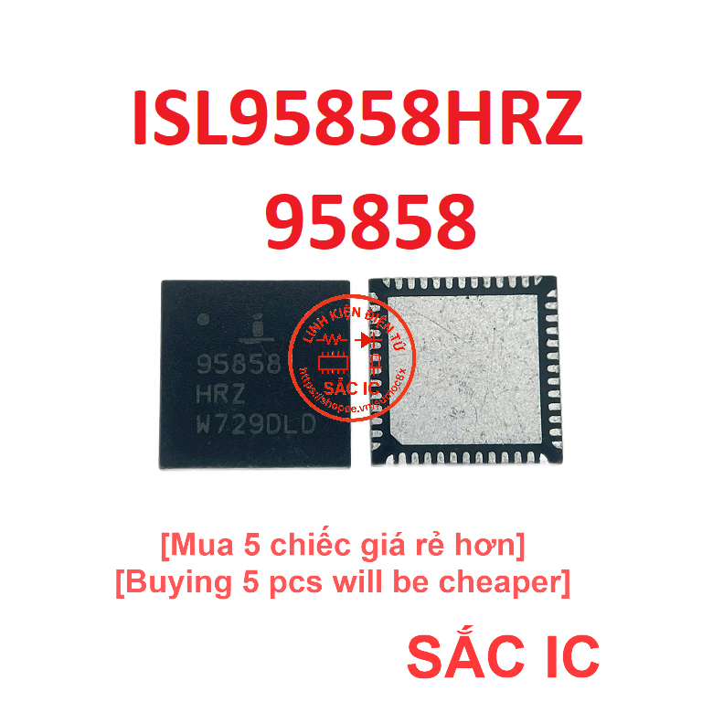 [I53] ISL95858HRZ ISL95858 95858 ic quản lý nguồn trên bo mạch - Mới nguyên bản - Original NEW