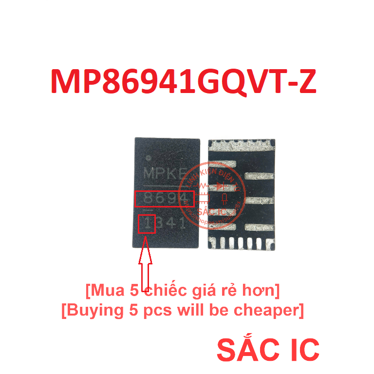 [MP73] MP86941GQVT-Z MP86941 MP8694 8694 86941 MPKF MPKJ MPK ic  nguồn trên bo mạch - Mới nguyên bản