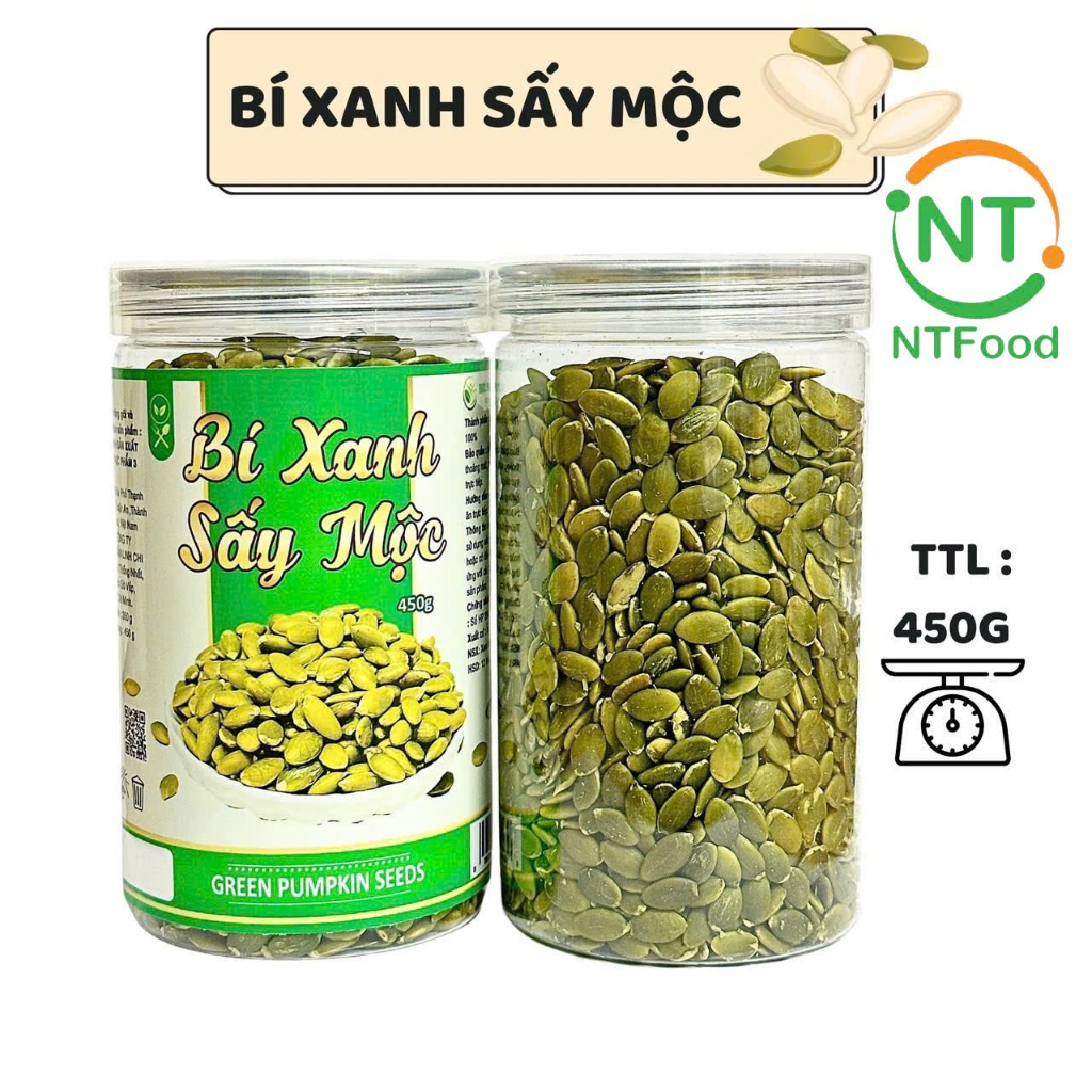 Nhân Bí Xanh NTFood hũ 450gr - Nhất Tín Food