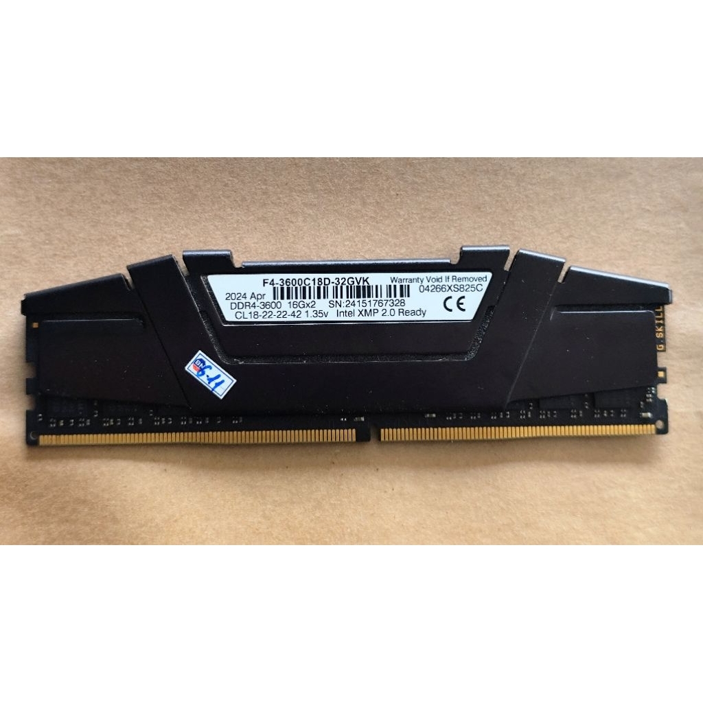 Ram ddr4 16gb buss 3600 Gskill có XMP