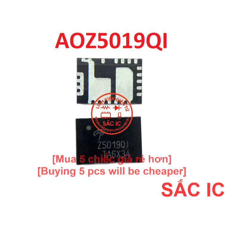 [A150] AOZ5019QI Z5019Q1 Z5019QI 5019 ic nguồn trên bo mạch - Mới nguyên bản - Original NEW