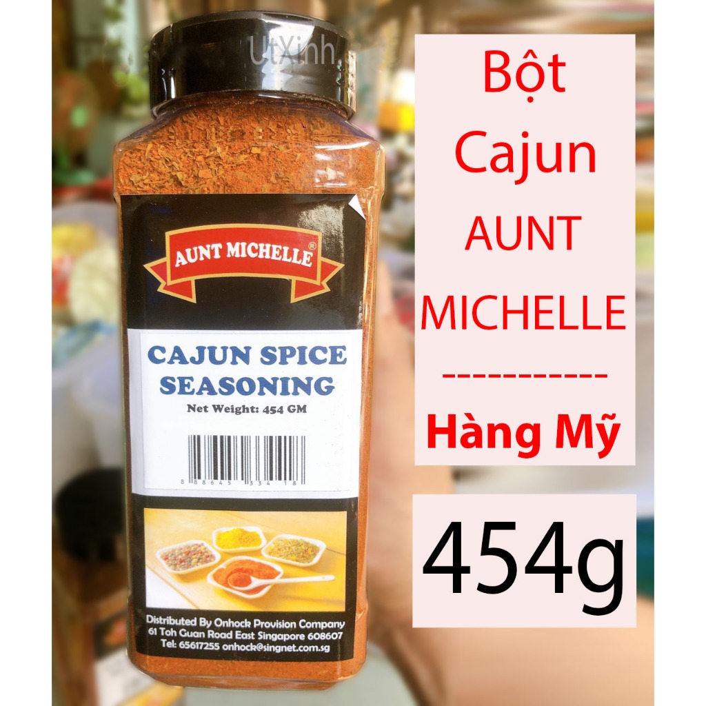 BỘT CAJUN HẢI SẢN AUNT MICHELLE 454G - AUNT MICHELLE CAJUN SPICE SEASONING - CAJUN MỸ