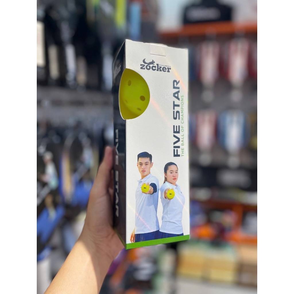 [Zocker] Bóng pickleball Zocker Five Star (Gen 1) chính hãng.