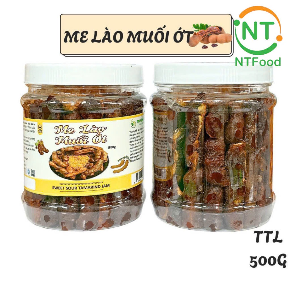Me Lào muối ớt NTFood 500Gr - Nhất Tín Food