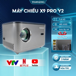 Máy chiếu Mini YAMAZAKi X9 PRO Y2 Full HD hỗ trợ 4K độ sáng 4200 Lumes xem phim tại nhà giải trí đa năng siêu nét