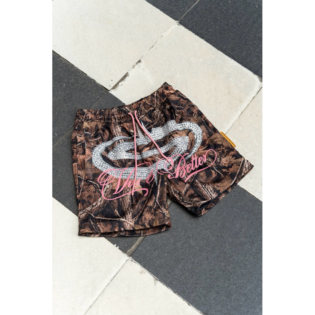 [SMAKER] Quần đùi nam kiểu thể thao, quần short vải lưới mesh cao cấp-VVS & BETTER MESH SHORT IN CAM