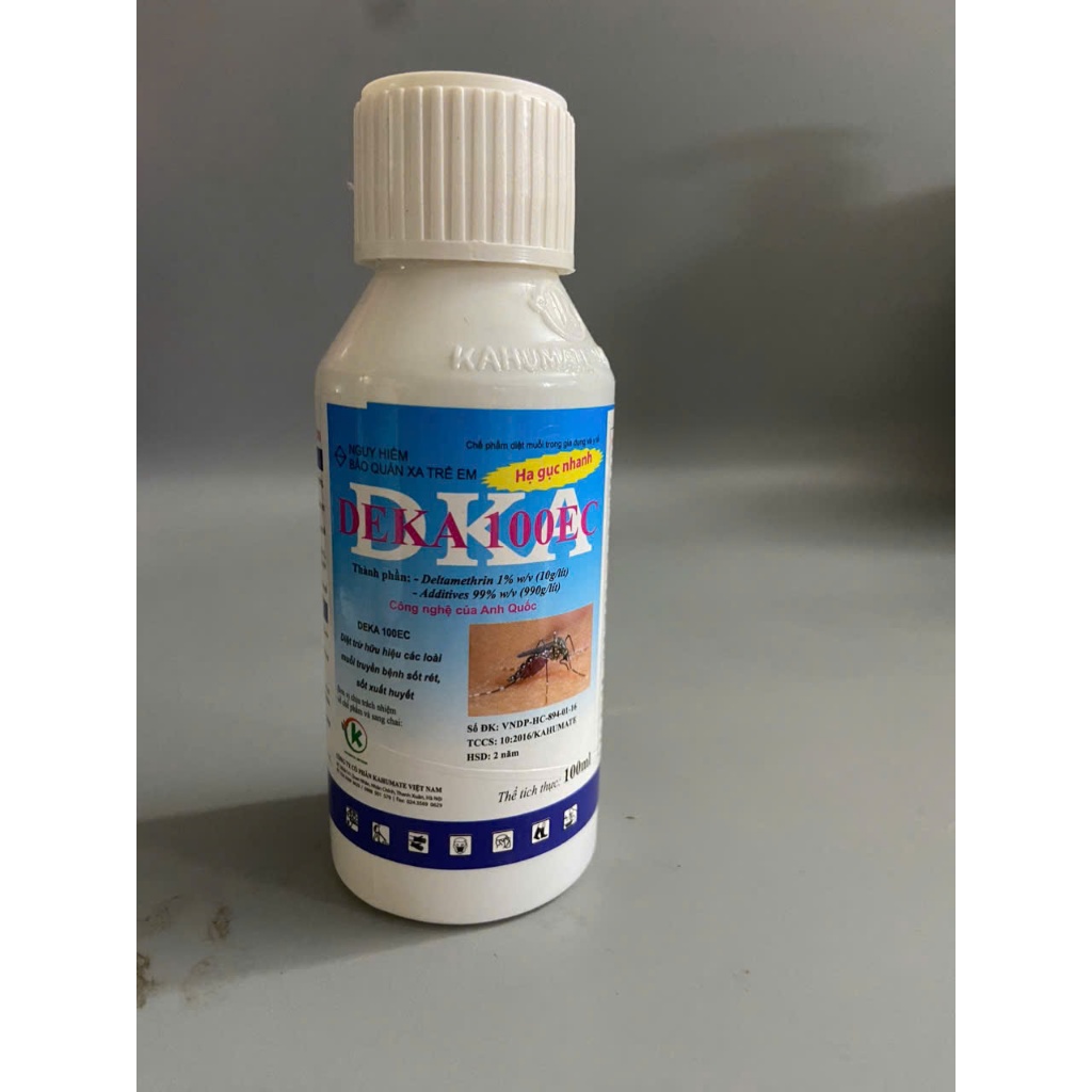 Chế phẩm diệt muỗi DEKA 100EC – Deltamethrin 1% – Hiệu quả nhanh, chai 100ml