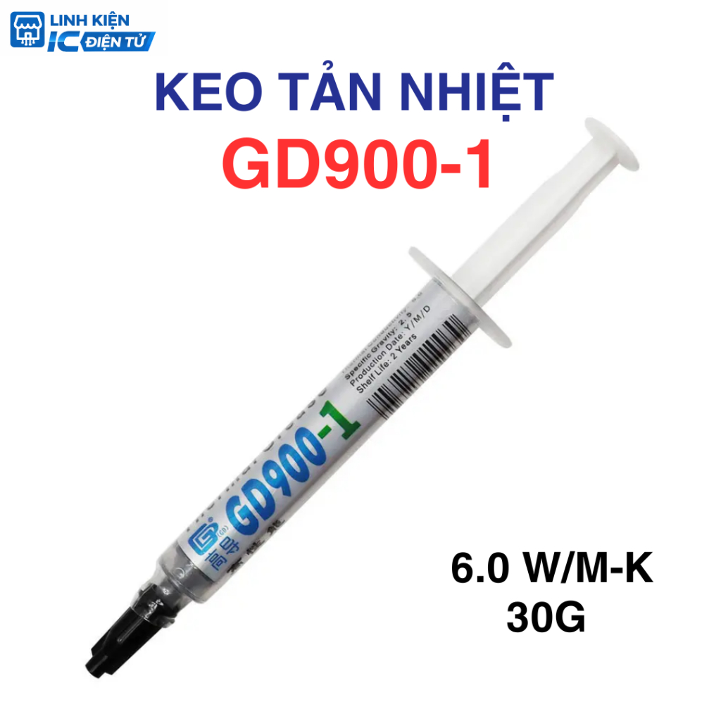 Keo Tản Nhiệt GD900-1 GD900 - 30G - 6.0W/MK Dành Cho CPU GPU Laptop PC – Keo Tản Nhiệt Hiệu Năng Cao