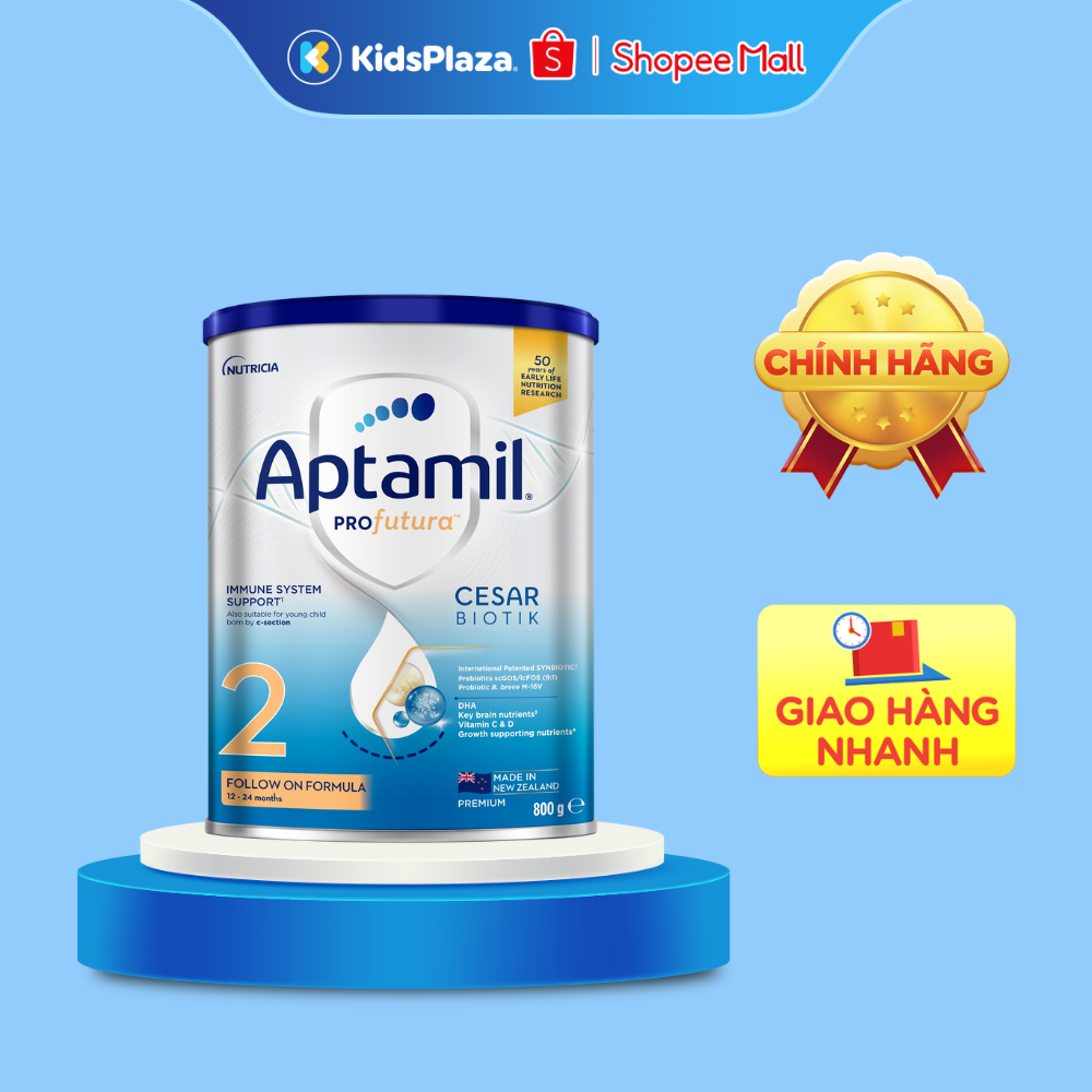 Sữa Aptamil Profutura Cesarbiotik số 2 800g dành cho bé 12 - 24 tháng tuổi