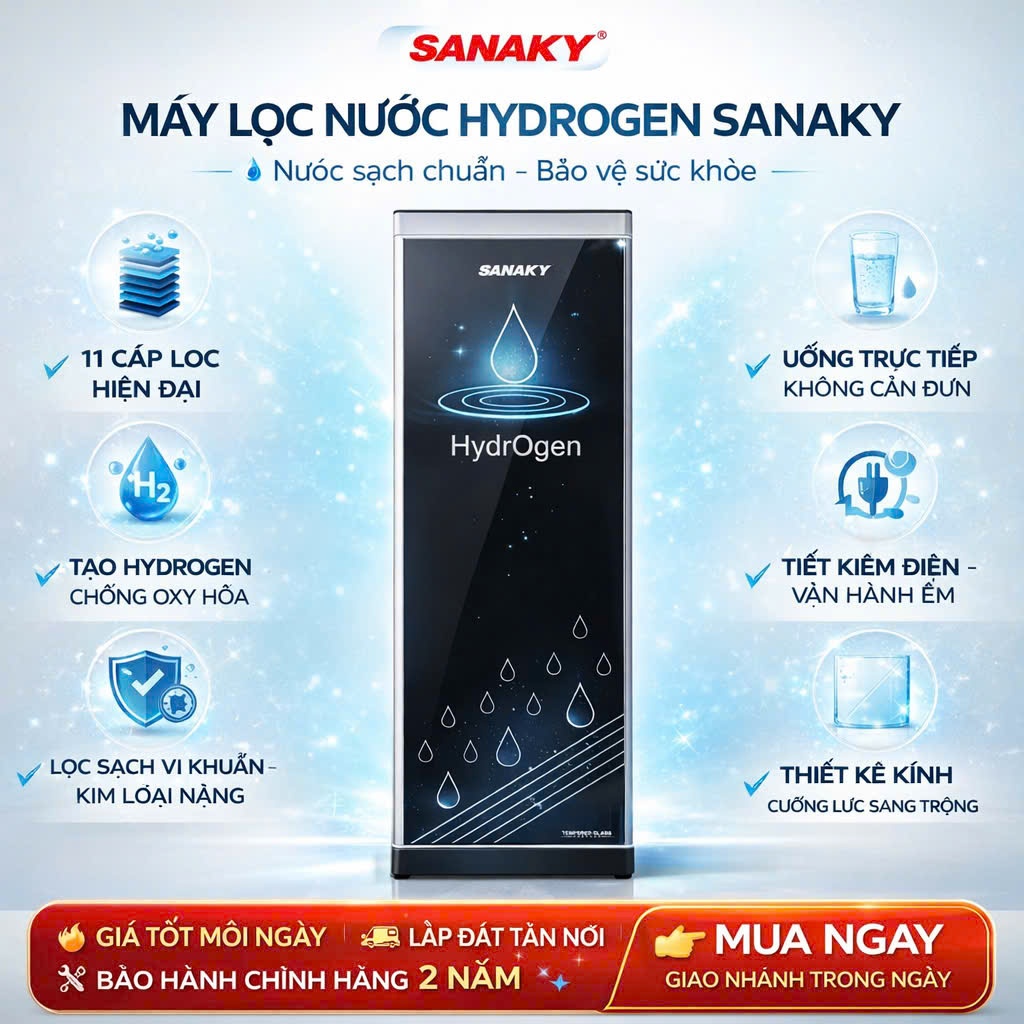 MÁY LỌC NƯỚC SANAKY VH - 101 HP (11 LÕI)