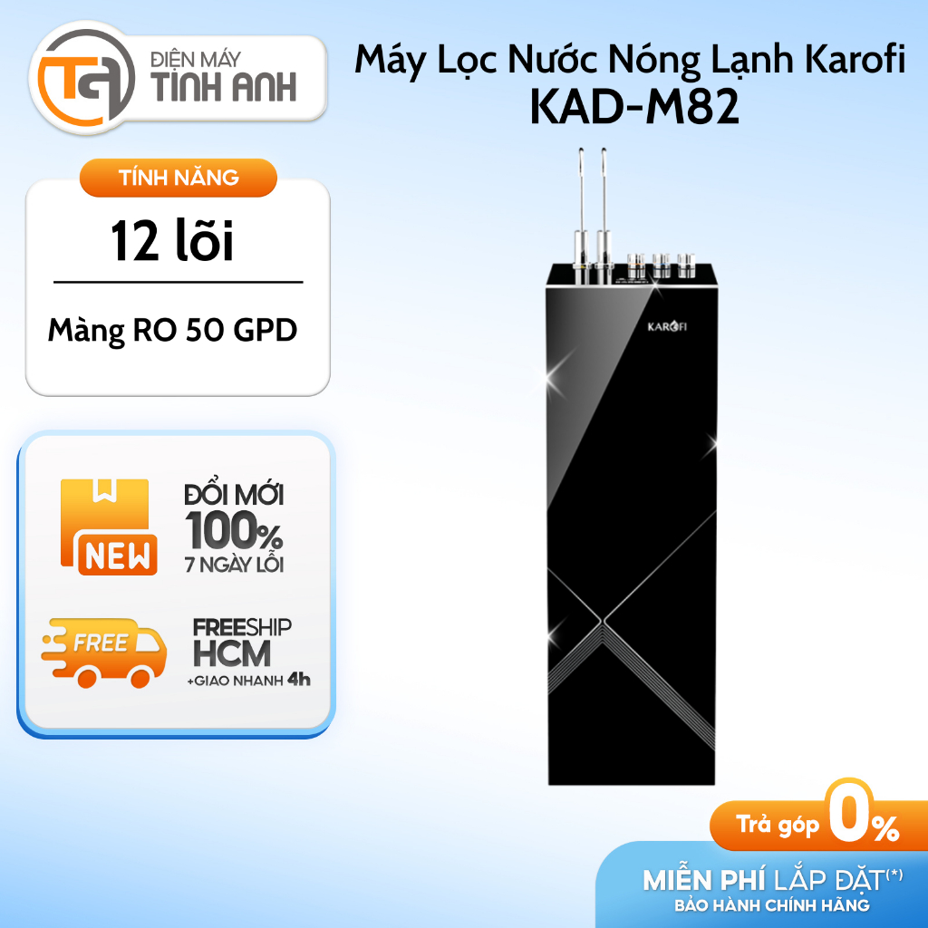 Máy Lọc Nước Nóng Lạnh 12 Lõi  Karofi KAD-M82