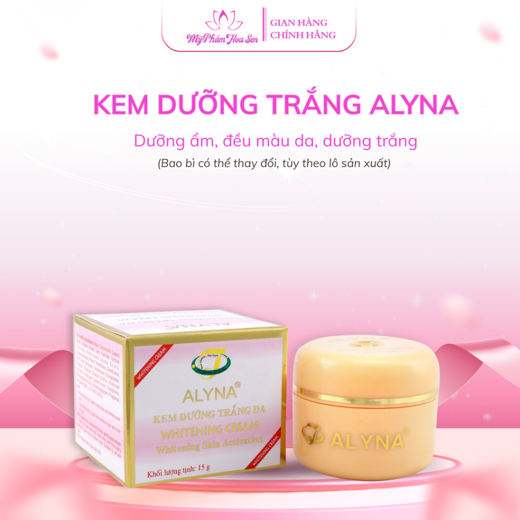 Kem Dưỡng trắng, Giữ ẩm da Alyna