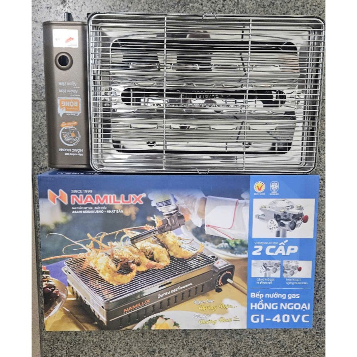[MÃ MỚI] BẾP NƯỚNG GAS HỒNG NGOẠI NAMILUX-MOTHER GI40VC (THAY THẾ MÃ CŨ GM 2220PS  )