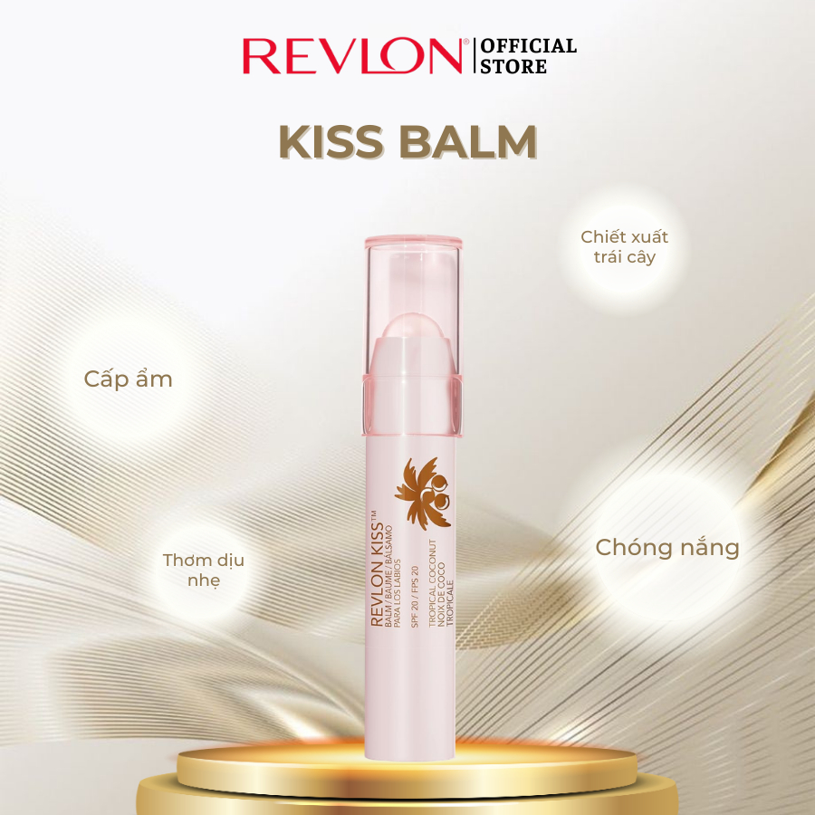 Son Dưỡng Môi Chống Nắng Có Màu Và Không Màu Revlon Kiss Balm 2.6g | BigBuy360 - bigbuy360.vn