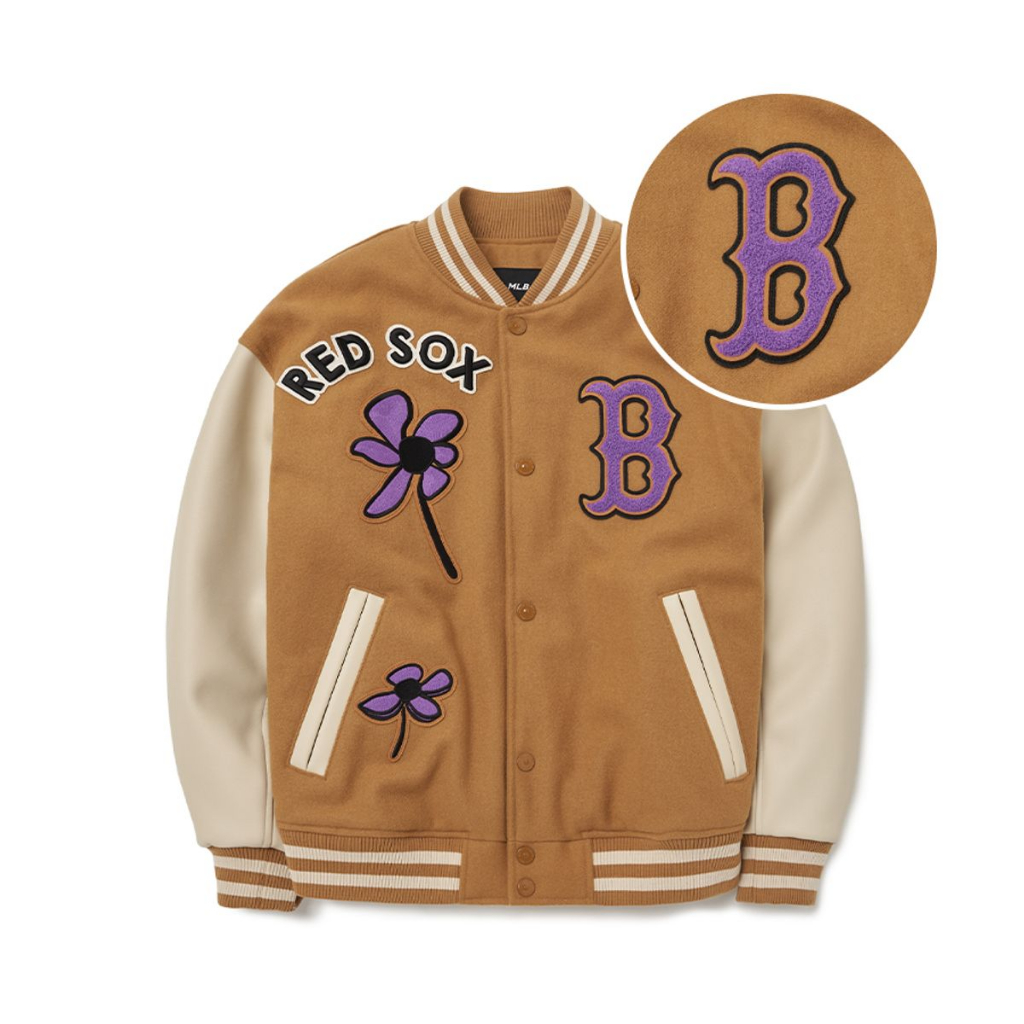 Bomber Floral Wappen Play Baseball Jumper New York Yankees