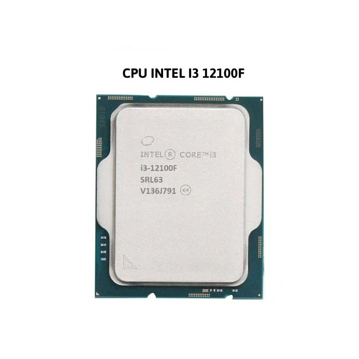 CPU Intel Core i3 12100F | LGA1700, Turbo 4.30 GHz, 4C/8T, 12MB (Tray - Không Box)
