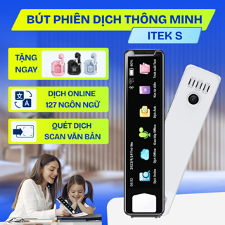 Bút phiên dịch ITEK S dịch giao tiếp giọng nói offline Anh, Việt, Trung, quét dịch văn bản hỗ trợ học tiếng anh