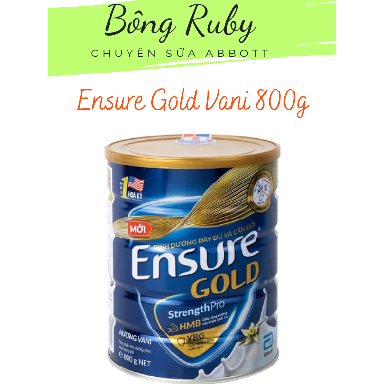 Sữa Bột Ensure Gold Hương Vani 800g