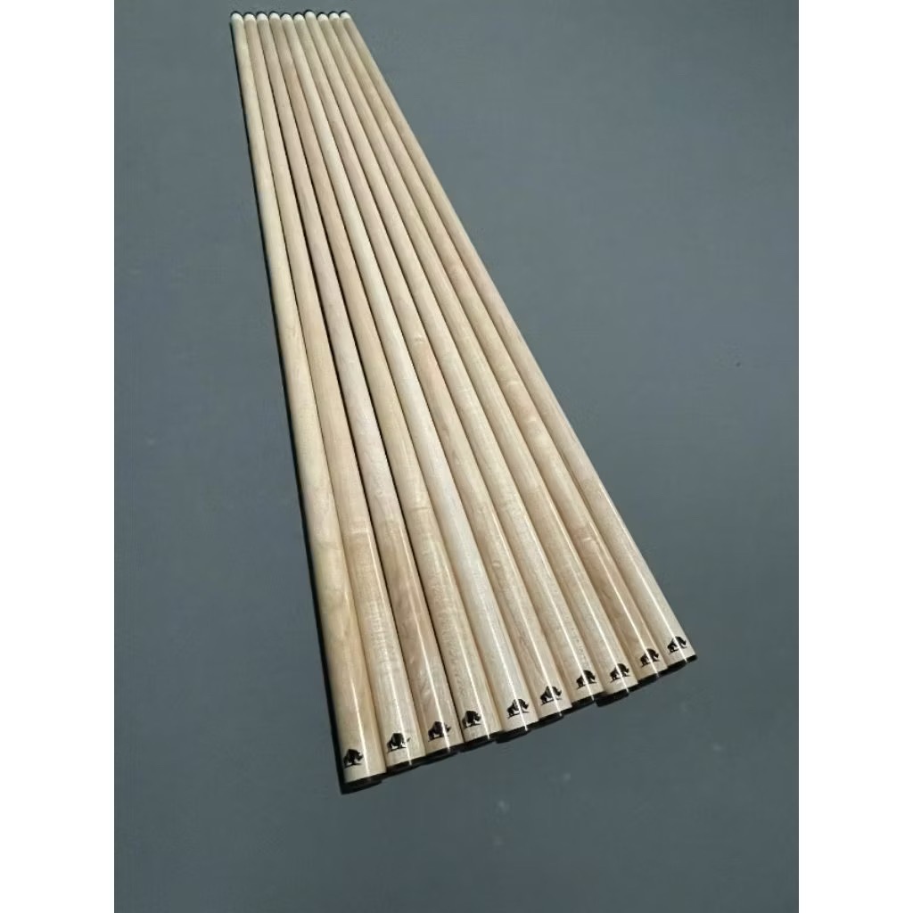 [Ren radial] Ngọn cơ bida lỗ, ngọn gậy bi-a Rhino, Ngọn mộc ren radial gỗ già, bền ít cong - Bida Hư